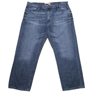 Wrangler‎ Authentics Men's Denim Jeans Size 42x30 High Rise Straight Leg EUC